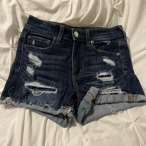 AE Distressed Denim Shorts